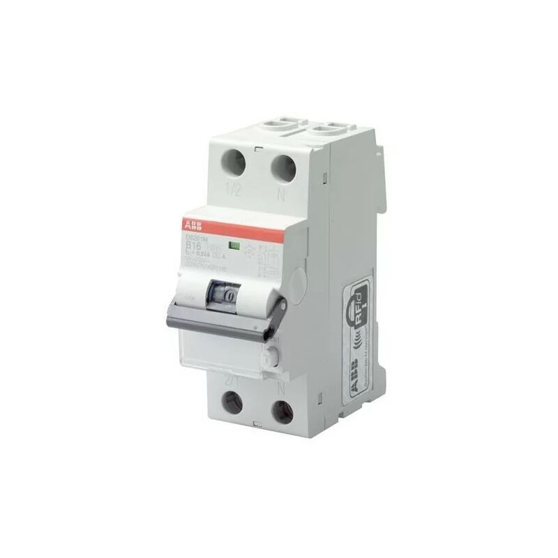 

Abb 471012 ElcB DS201L - 10A 30mA 1P + N 4,5 / 6KA curva C de tipo AC