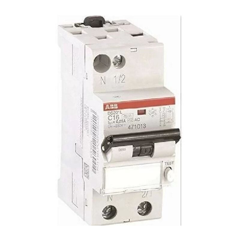 

Abb 471013 ElcB 16A - 1P + N - 30 mA - Tipo AC - DS201L
