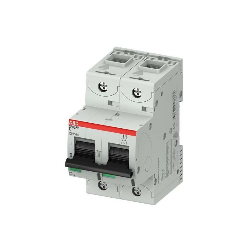 

ABB 748214 - Circuit Breaker alto rendimiento mini 2P 20A 800VDC 5 kA - S802PV