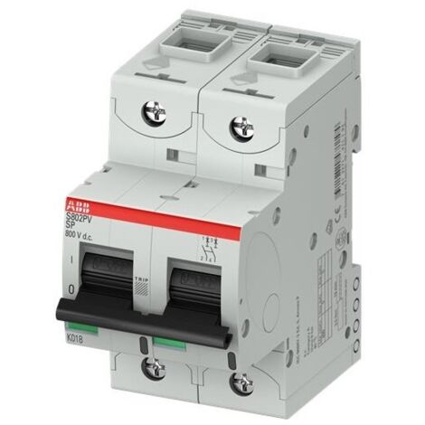 Abb 748214 – Mini-Hochleistungs-Trennschalter 20 A, 2 P, 5 kA, 800 V DC – S802PV