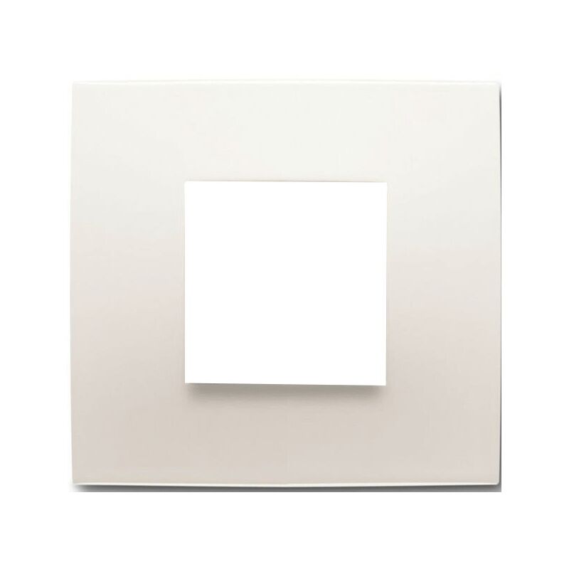 Placca 2 Moduli Colore Bianco Abb Chiara 2csk0201ch