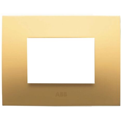 Abb Chiara placca 3 moduli giallo pastello 2CSK0311CH