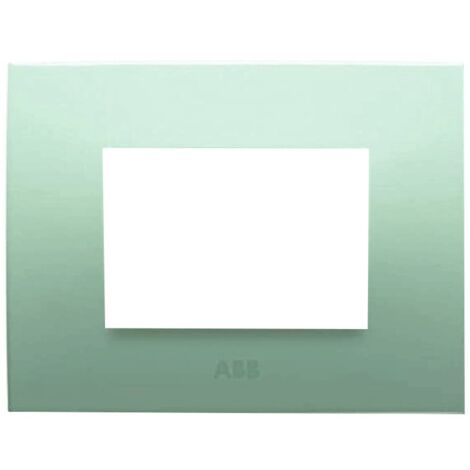 Abb Chiara plaque 3 modules vert pastel 2CSK0313CH