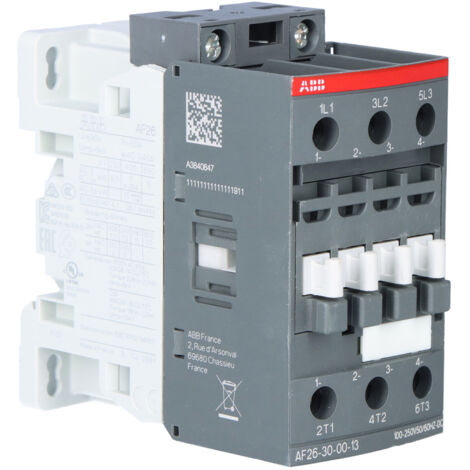ABB contactor tripolar 26A 100-250V c.a./c.c. AF26300013
