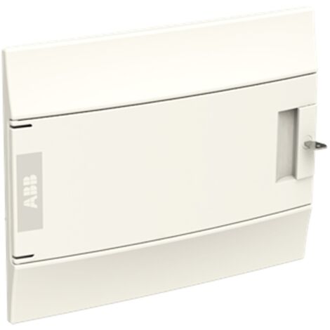 ABB Cuadro de distribución empotrado 12 módulos IP41 puerta maciza blanco 41F12X11