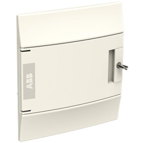 ABB Cuadro de distribución empotrado 8 módulos IP41 puerta maciza blanco 41F08X11