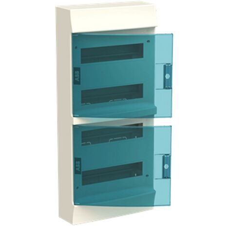 ABB cuadro de distribución mural 48 módulos IP41 puerta azul petróleo blanco 41P12X42