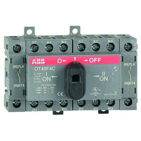 ABB DE ENTRELEC OT40 F4 C - SCHALTER SCHALTER OT40 F4 KONTAKTE MONTAGE AUF DIN-PROFIL 1SCA104934R1001