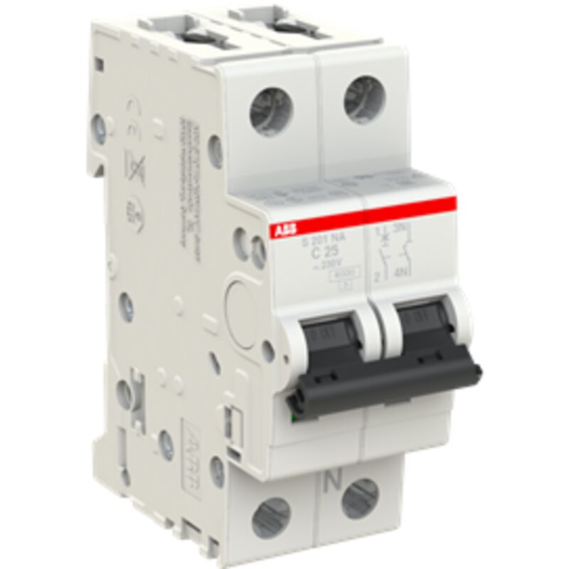 Disjoncteur S200 1P+N c 25 6kA ABB 2CDS251103R0254