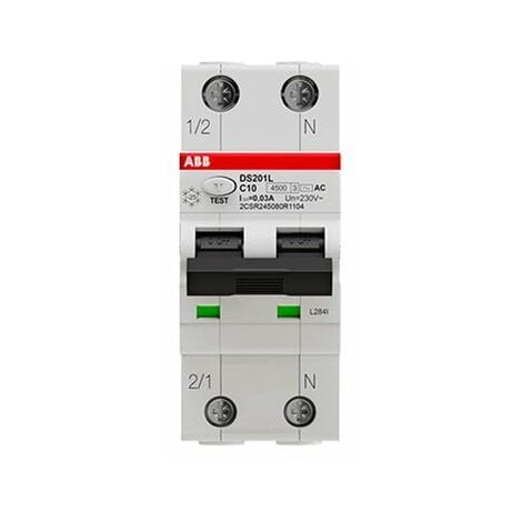 ITALWEBER ITALWEBER ETI INTERRUTTORE MAGNETOTERMICO DIFFERENZIALE 1 MODULO  DIN 1P+N 10A 6KA 30MA 2175222