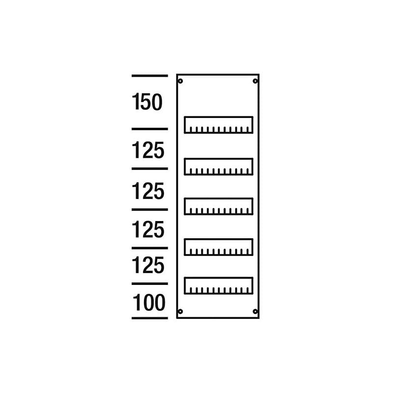 Abb-Entrelec As15 - Couvercle Intermédiaire 1 X 5 Rangées (125) Striebel & John 2cpx062810r9999