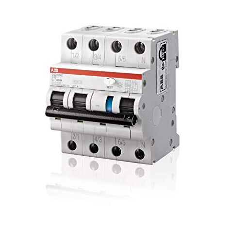 ABB-ENTRELEC - COMMUTATEUR DS200 3PN COURBE - C 16 A CLASSE A 10 KA 30 2CSR256140R1164