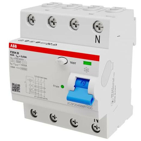 ABB F204 B-63/0.03 DISJONCTEUR DIFFÉRENTIEL 2CSF204568R1630