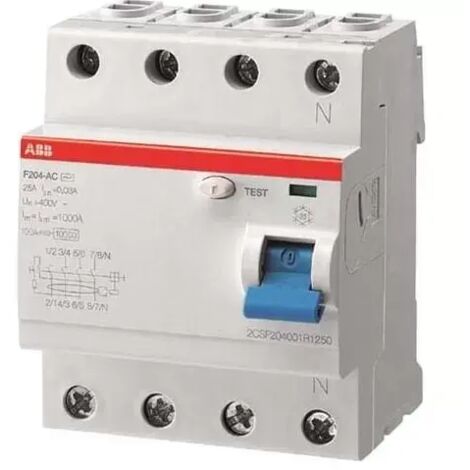 ABB Fehlerstrom-Schutzschalter F204A-40/0,03, 40 A