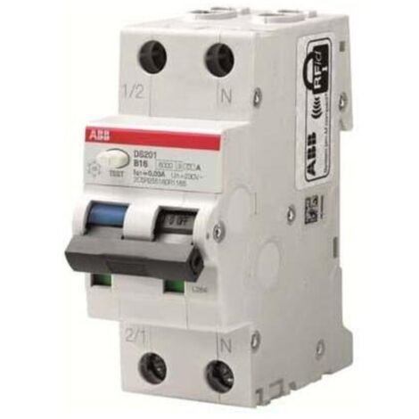 ABB FI/LS-Schalter DS201 B10 A10 6kA 1P+N