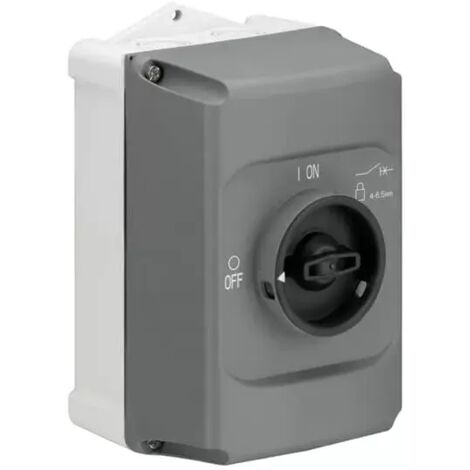 ABB IB132-G Isolierstoffgehäuse grau/schwarz Normalausführung IP65, 3fach abschließb. 1SAM201911R1010