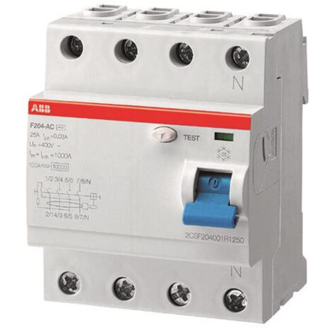 ABB Interrupteur différentiel type A multicolore 40A 300mA