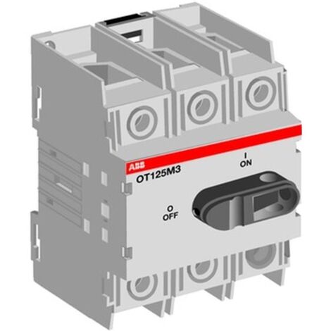 ABB Lasttrennschalter 125A 3p IP20 Einb 90kW/AC Festeinbau OT125M3