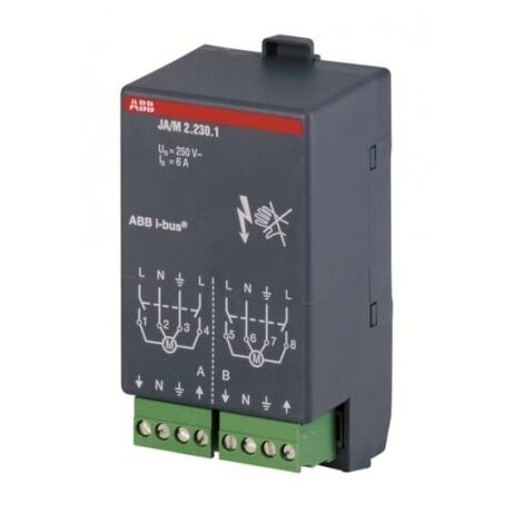 ABB – Module domotique KNX pour volets roulants 2 sorties 230V AC – Actionneur i-BUS JA/M 2.230.1 – 588072