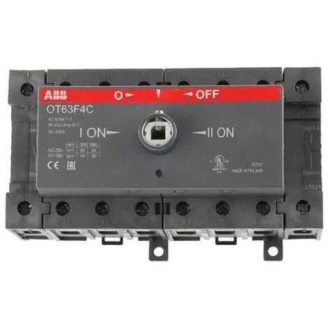 ABB OT63F4C Commutateur 63 A 750 V noir 1 pc(s)
