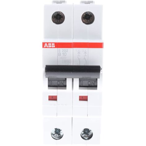 ABB S202 B10 INTERRUTTORE AUTOMATICO 6KA 2P, white