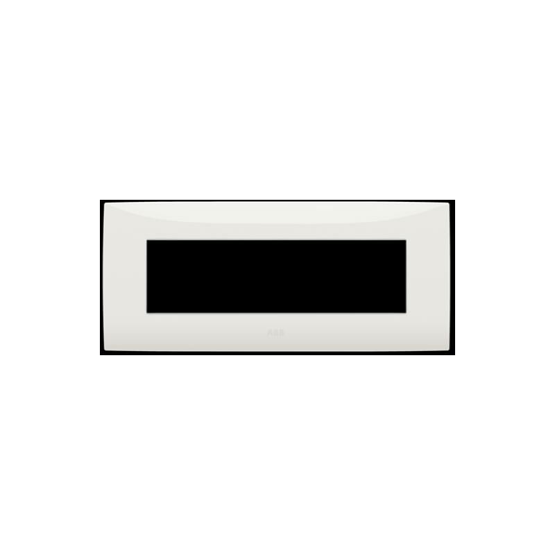 Placca Sette Moduli Colore Bianco Abb Serie Chiara 2csk0701ch