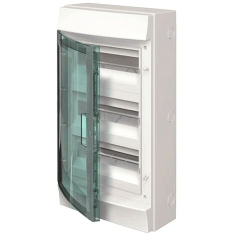 Abb-Schaltschrank wandmontiert grau 36 Module mit Tür IP65 65P12X32