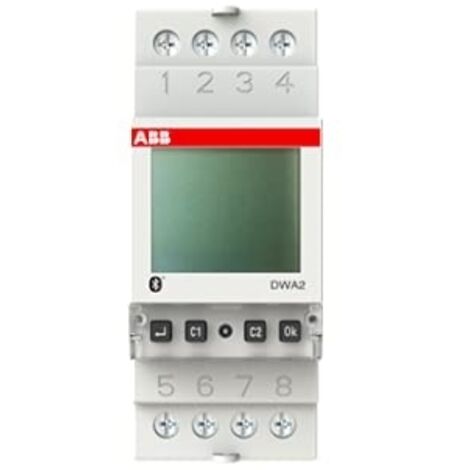 ABB Schaltuhr digi 110-230VAC 2kan REG 24h Prog 24h Programm Wochenprogramm 2TE DWA2