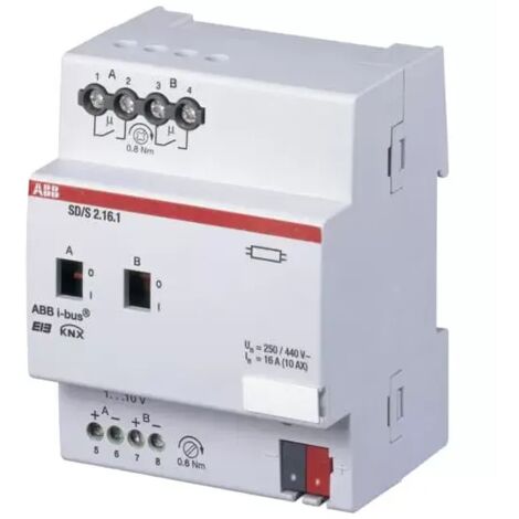 ABB SD/S2.16.1 Schalt-/Dimmaktor, 2fach, 16 A, REG 2CDG110079R0011