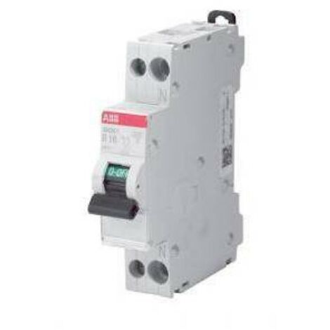 Abb sn201 c20 interruttore automatico modulare 1p+n 6ka sn201c20