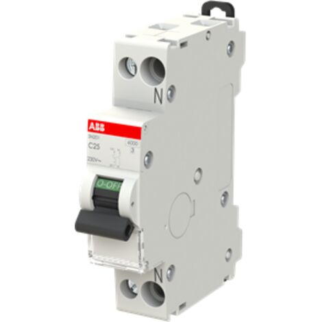 ABB SN201/C25 - SN201 C25 INTERRUTTORE AUTOMATICO 1P+N 6KA