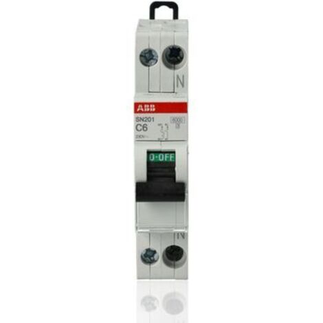 ABB SN201C6 - Magnetotermico ABB SN201 1P+N C6 6000A System pro M