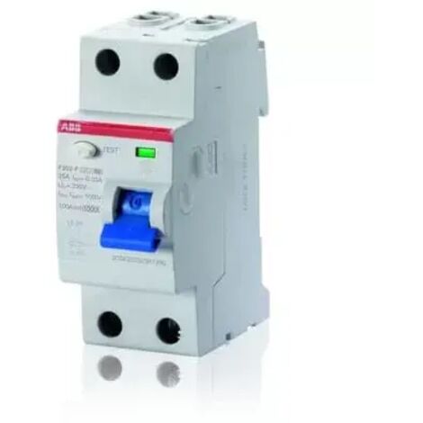 ABB-STOTZ-AMP; J SCHUTZ FI-SCHALTER F202 F ? 25/0,03 2P, TYP F, 25 A, 30 MA LEISTUNGSSCHALTER 8012542992738