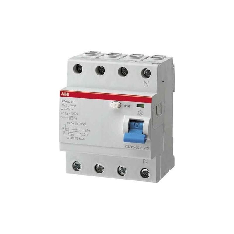 Stotz s j disjoncteur différentiel & F204F - 40/0,03 disjoncteur type f, 4P 40 A/8012542993131 disjoncteur différentiel 30 m - ABB