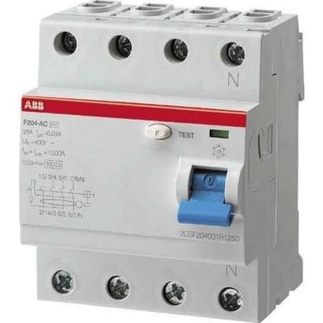 ABB STOTZ SJ DISYUNTOR & F204F - 40/0.03 DISYUNTOR TIPO F, 4P 40 A/8012542993131 DISYUNTOR 30 M