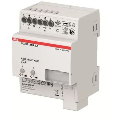 ABB Stotz S&J LED-Dimmer 2 x 315 W/VA, B UD/S2.315.2.1