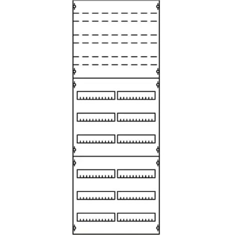 ABB Striebel & John 2V5KA Reiheneinbaugeräte-Modul Reihenabstand 125mm, 9RE / BH5, 2FB