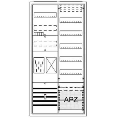 ABB Striebel & John BA27CB Komplettschrank, AP BKE-I, A27 1Z1R1V5A2