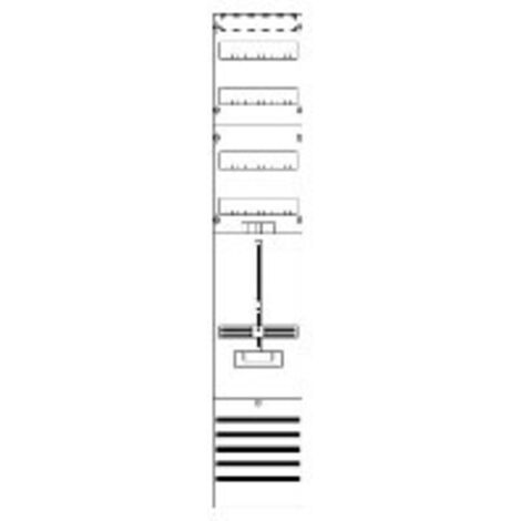 ABB Striebel & John DF19C1V Zählerfeld 9RE 1Z+2RE vorverdrahtet mit Zählerkreuz