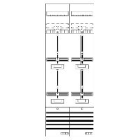 ABB Striebel & John DF29G4 Zählerfeld 9RE 4Z vorverdrahtet mit Zählerkreuz