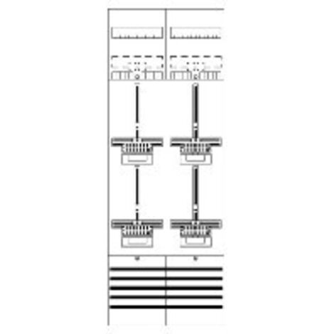 ABB Striebel & John DF29P4 Zählerfeld 9RE 4Z vorverdrahtet mit Zählerkreuz