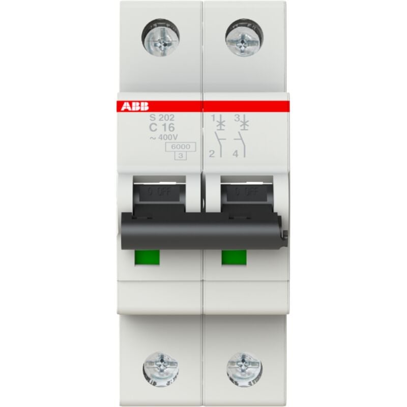ABB - Disjoncteur S200 2P c 16 6kA 2CDS252001R0164