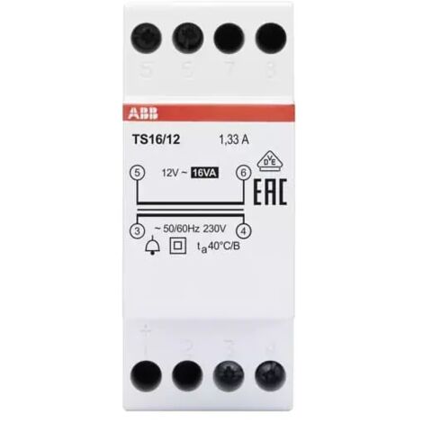 ABB TS16/12 Klingeltransformator 16VA, 12VAC 2CSM228635R0812