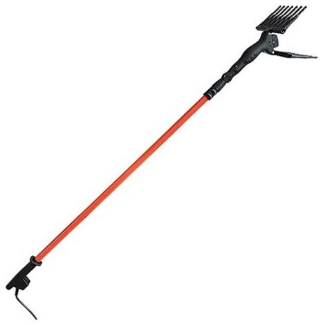 Abbacchiatore elettrico per raccolta olive 140W con asta telescopica da 1,9 a 2,8 mt cavo 15 mt e pettini oscillanti