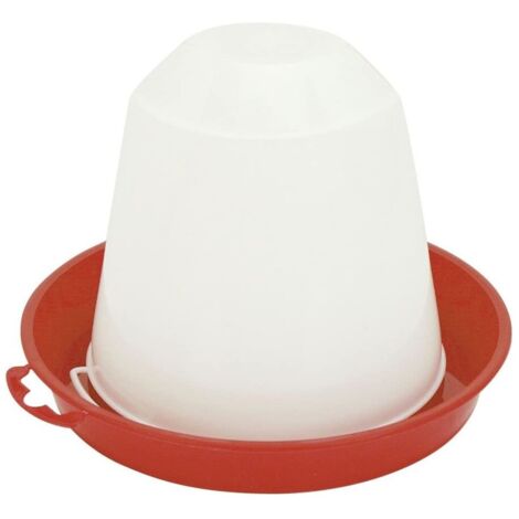 Abbeveratoio a sifone in plastica per polli pulcini avicoli galline 10 lt a tramoggia