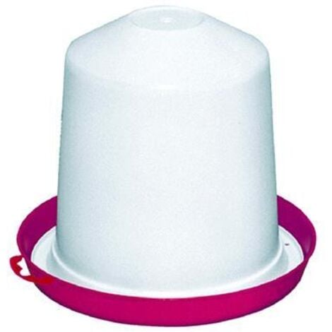 NOVITAL abbeveratoio a tramoggia plastica polli pulcini avicoli galline lt 5 a sifone