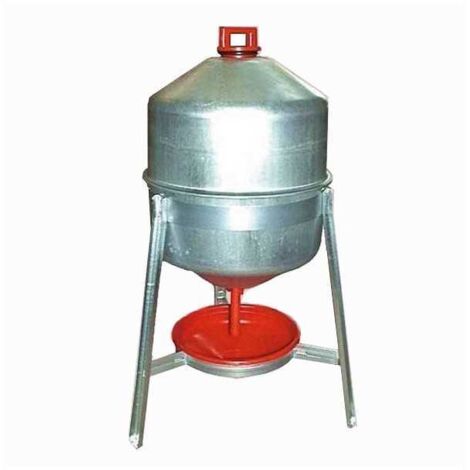 Abbeveratoio Avicoli Su Tripode Zincato New Contro Lt 30 - 1 Pz