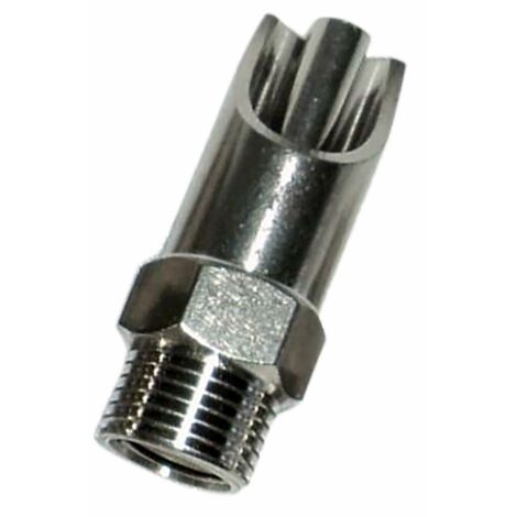 Abbeveratoio suini acciaio e ottone Ø 21mm filetto M1/2"