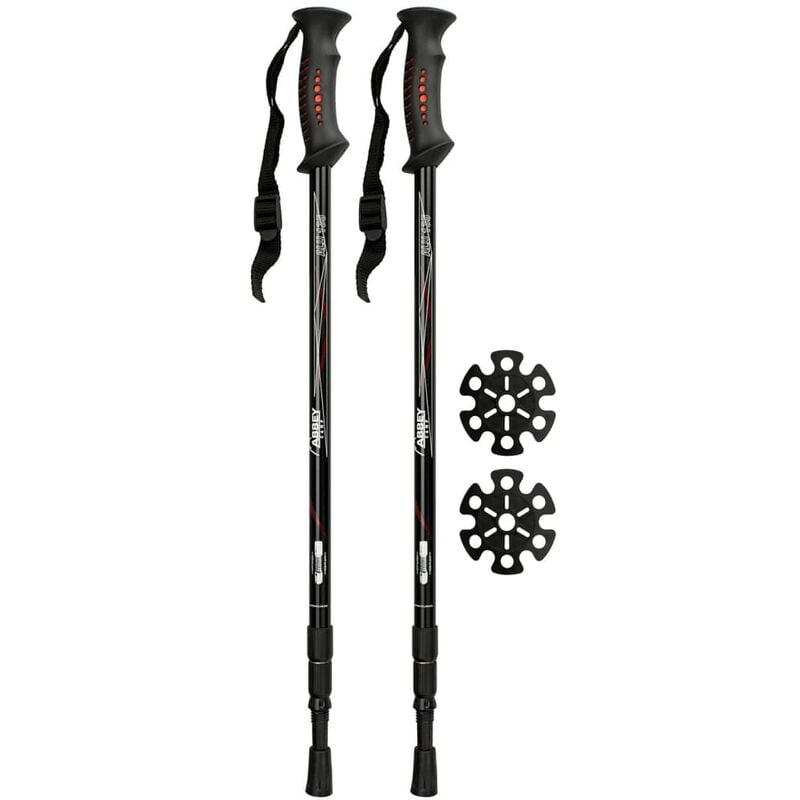 

Bastones de senderismo 2 unidades aluminio negro 21SV-ZRW-Uni - Negro - Abbey