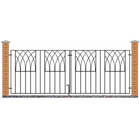 main image of "Abbey Modern Double (Driveway) Gate Fits Opening 2385-2445 mm"